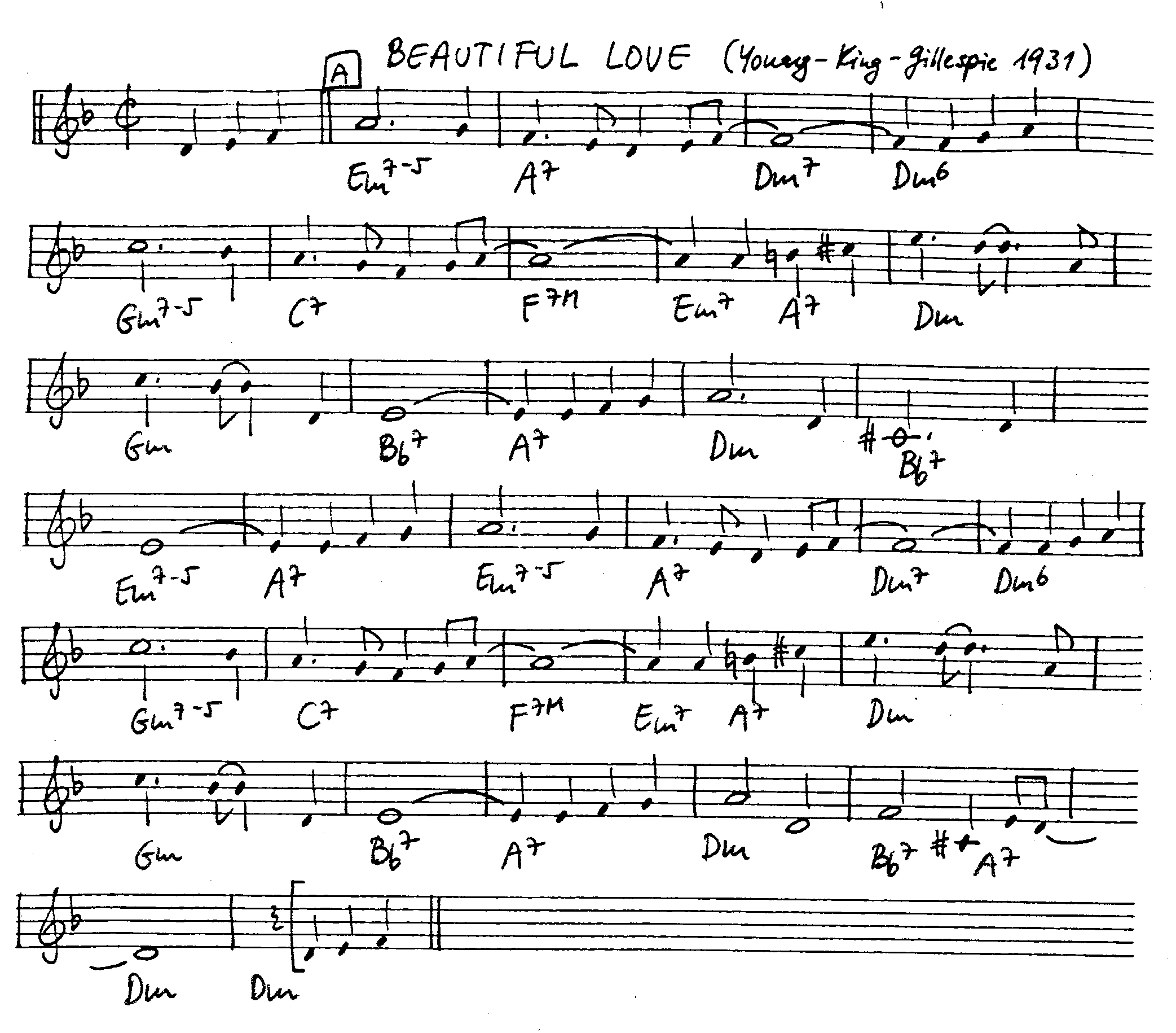 beautiful love leadsheet – book us for your next 20s or gatsby event